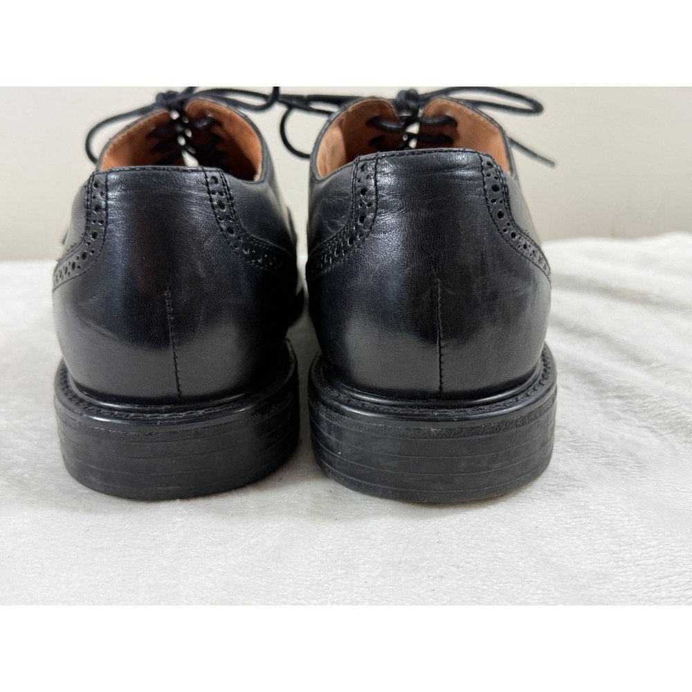 Florsheim Comfortech Men's 8.5M Black Leather Wingtip Oxford Dress Shoes Classic - Picture 3 of 9